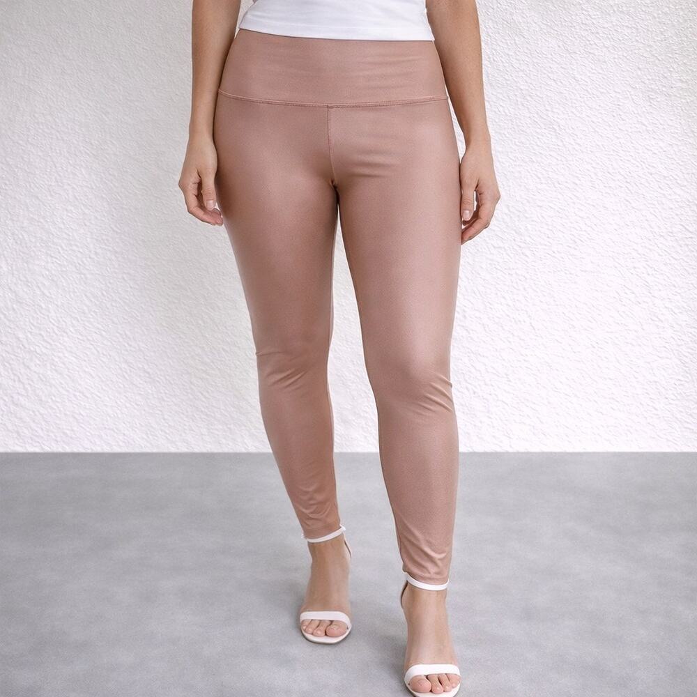Aerie Pink Champagne High Rise Leggings Sz XL NWOT